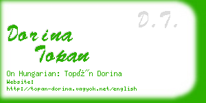 dorina topan business card